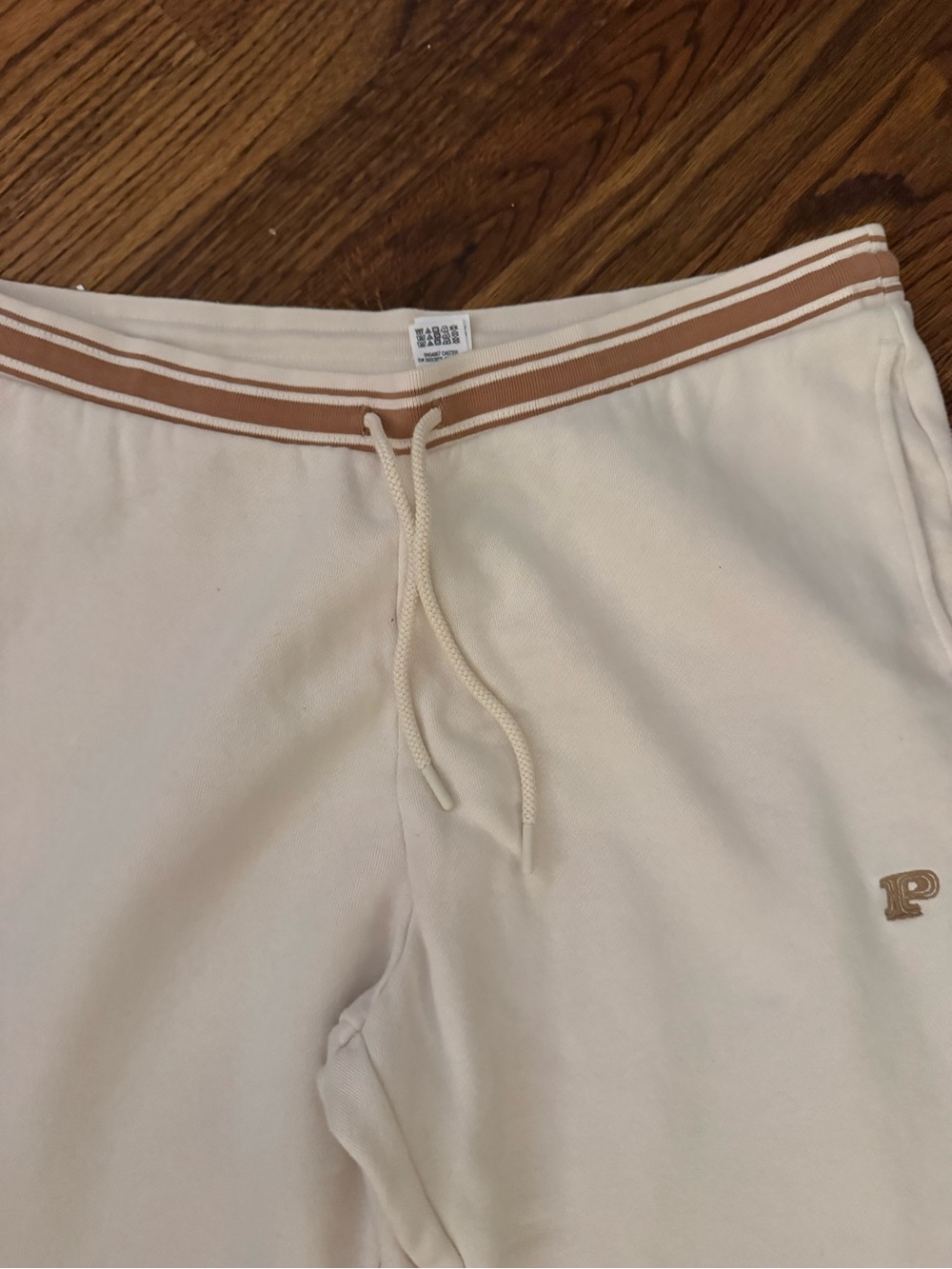 VS PINK Cream Wide-Leg Sweatpants for women - Picture 2 of 7